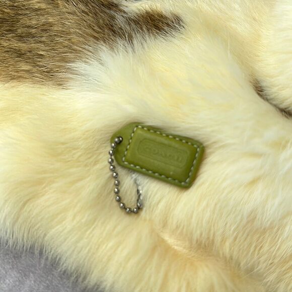 Coach Green Tan Vintage Mini Small Leather Hang Tag Replacement - Picture 1 of 4